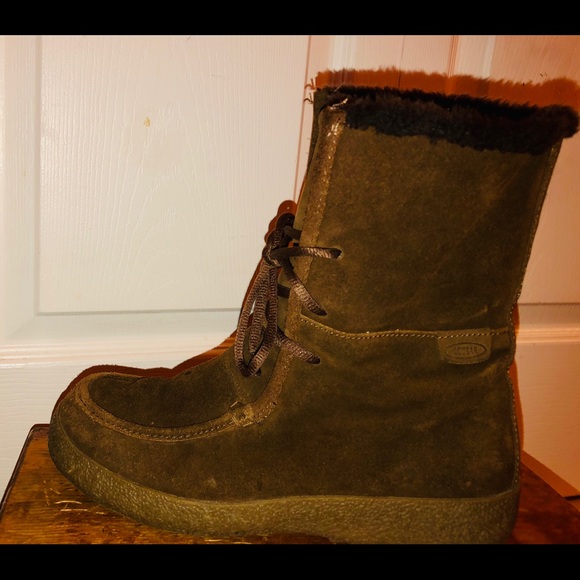 Cougar cognac suede faux-fur lined lace up boots - Picture 2 of 5